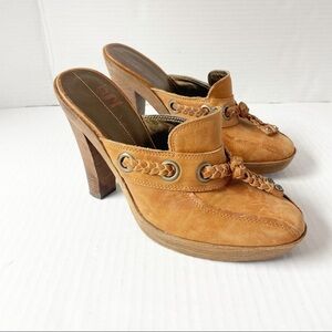Nike Air G Series Chestnut Heeled Mules 8B